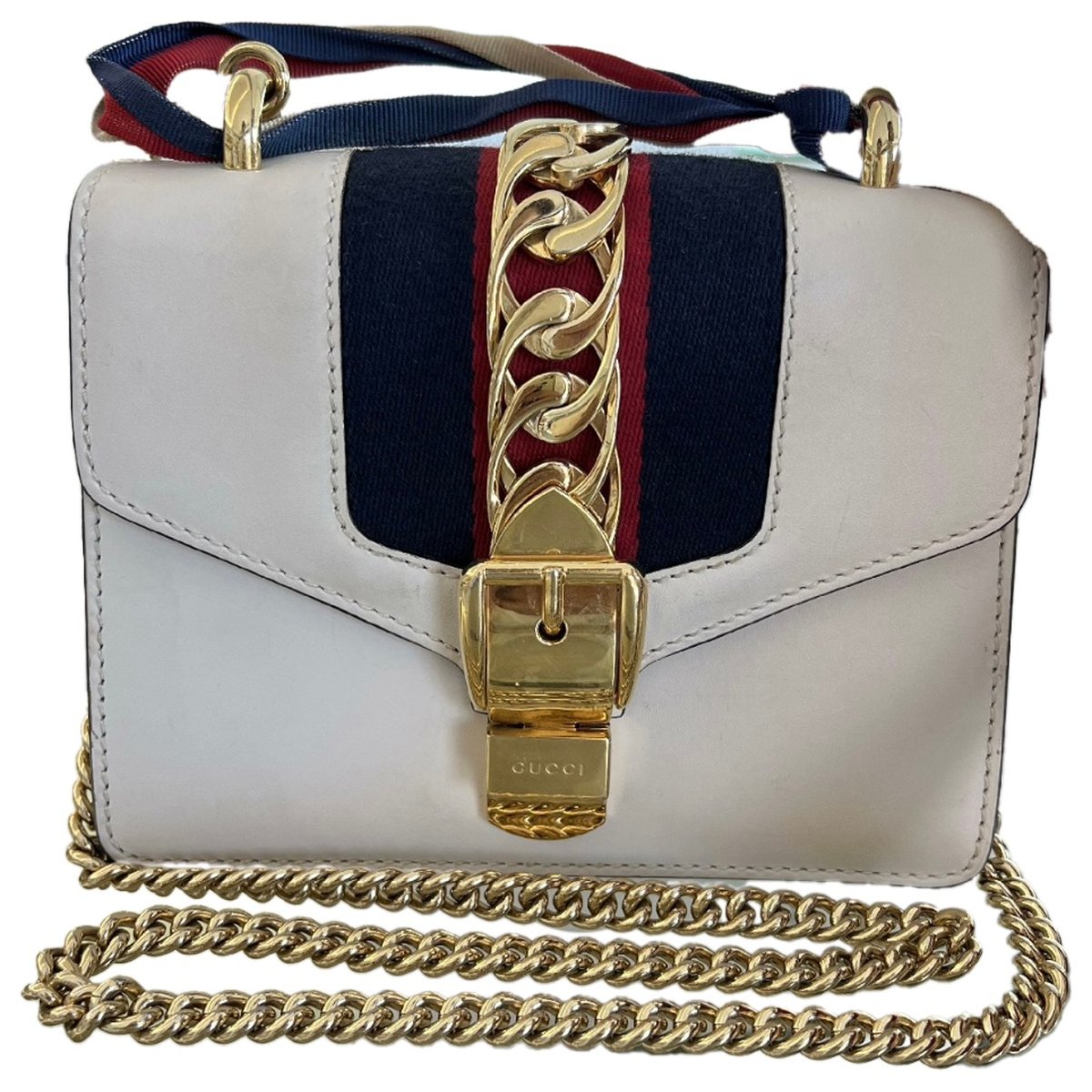 Sylvie Flap Chain leather crossbody bag