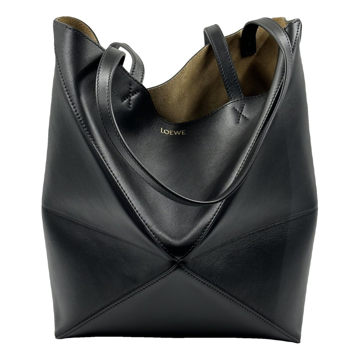 Puzzle Fold leather handbag