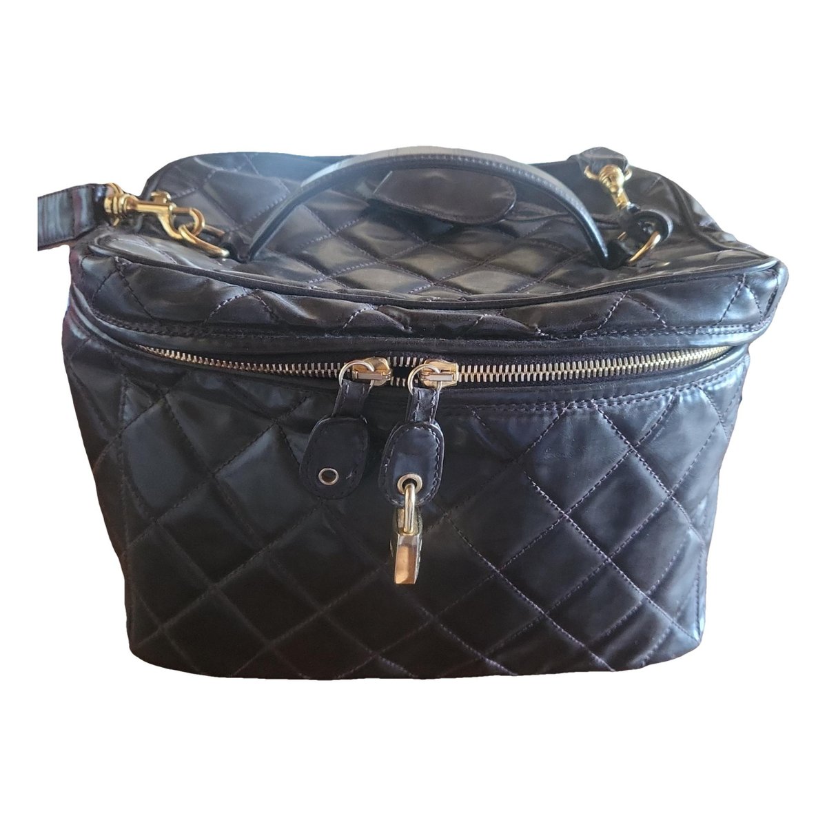Trendy CC Vanity leather handbag