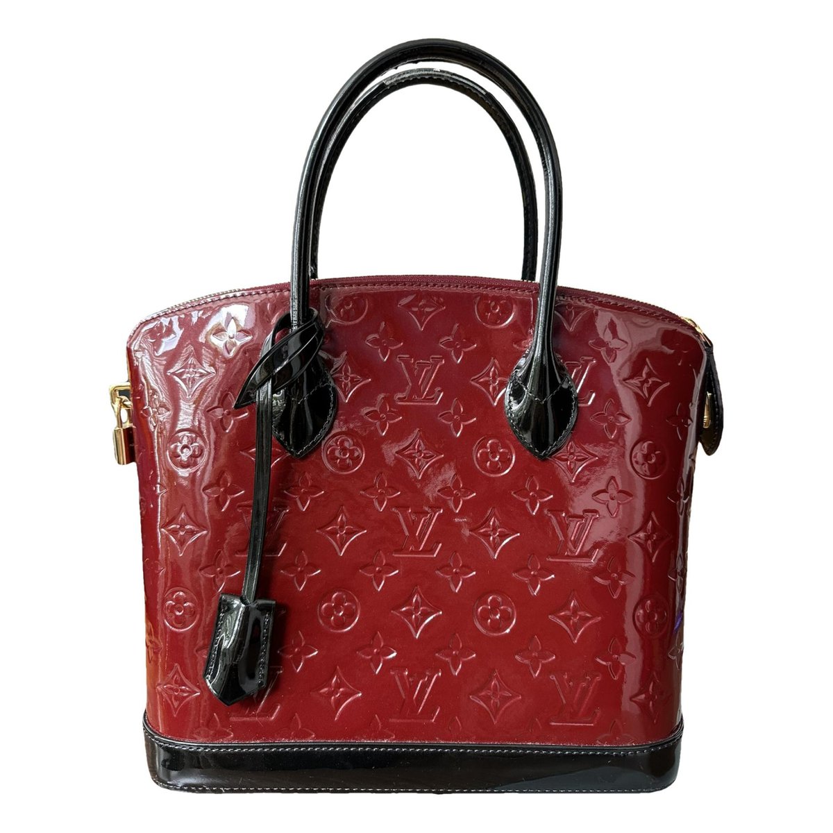 Lockit patent leather tote