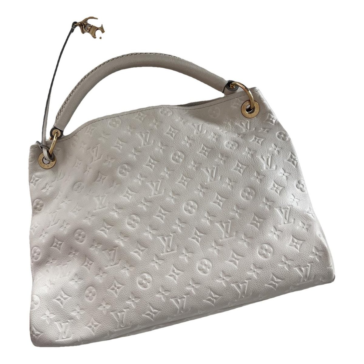 Artsy leather handbag