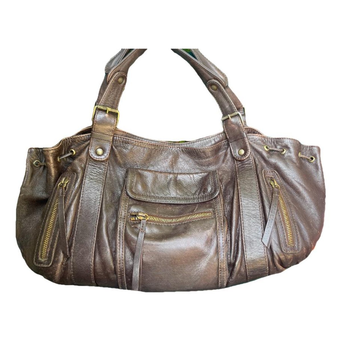36 H leather handbag