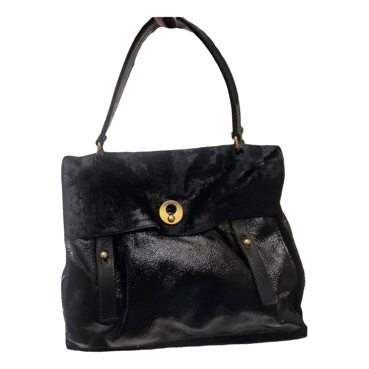 Muse Two pony-style calfskin handbag