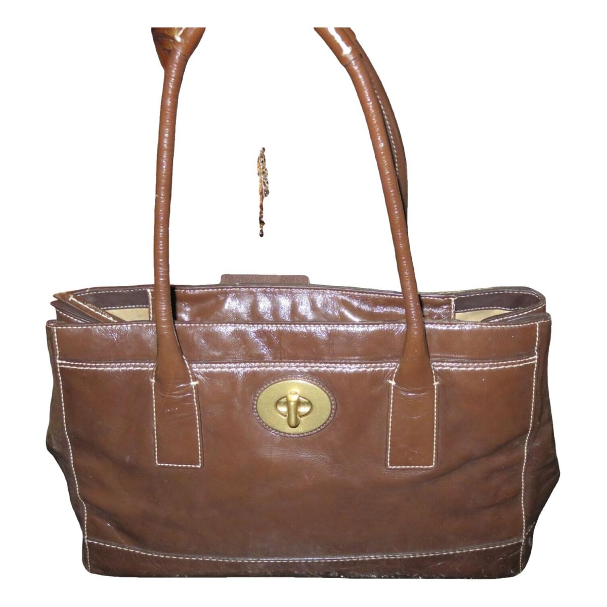 Gramercy Satchel patent leather satchel