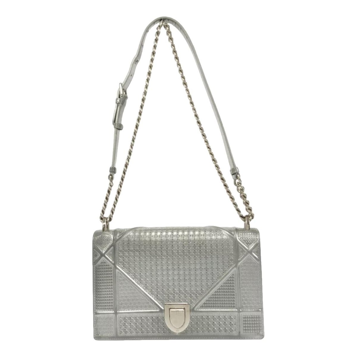 Wallet On Chain Diorama leather crossbody bag