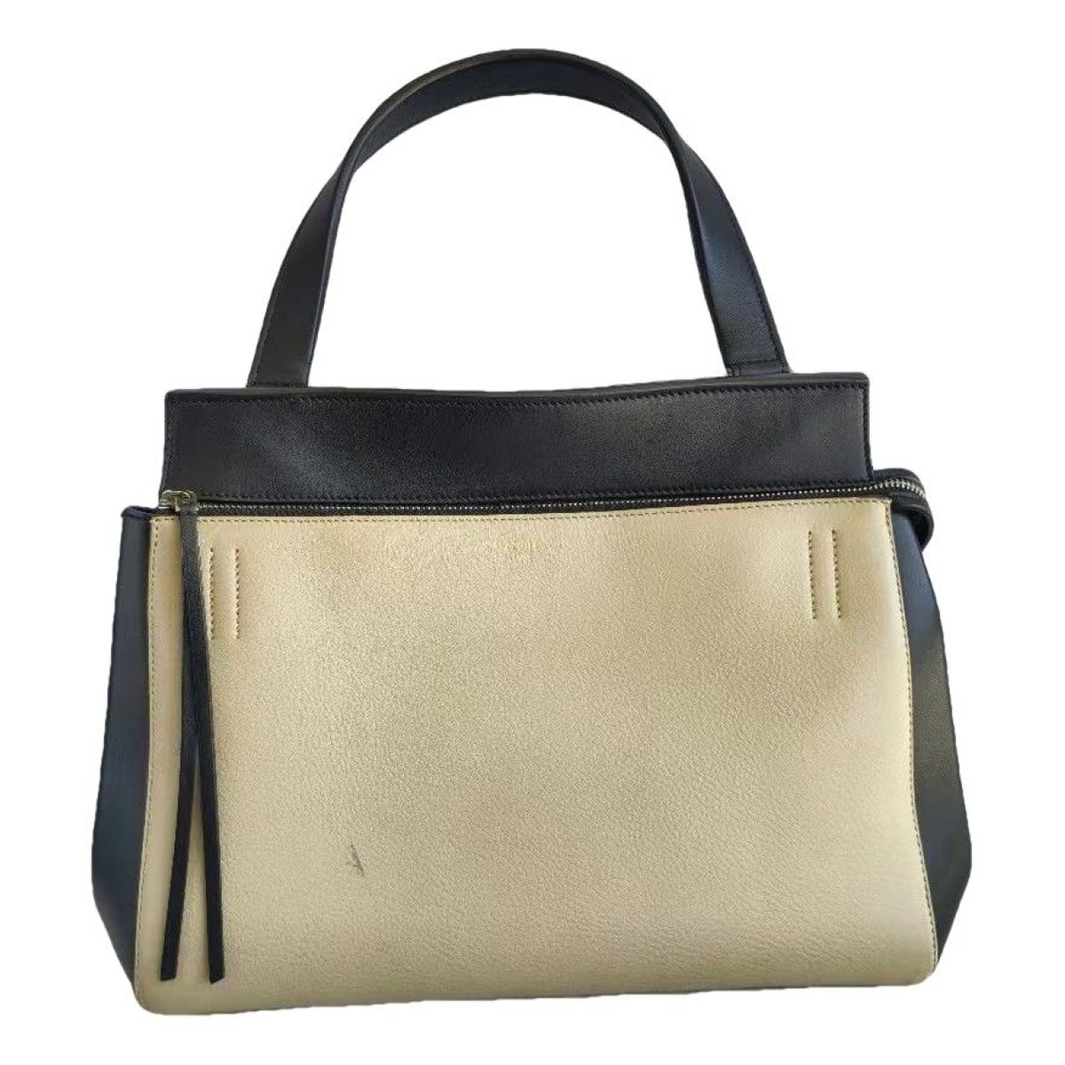 Edge leather handbag
