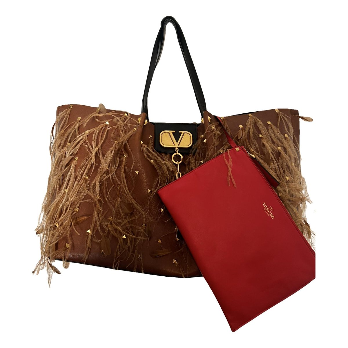 Go logo leather tote