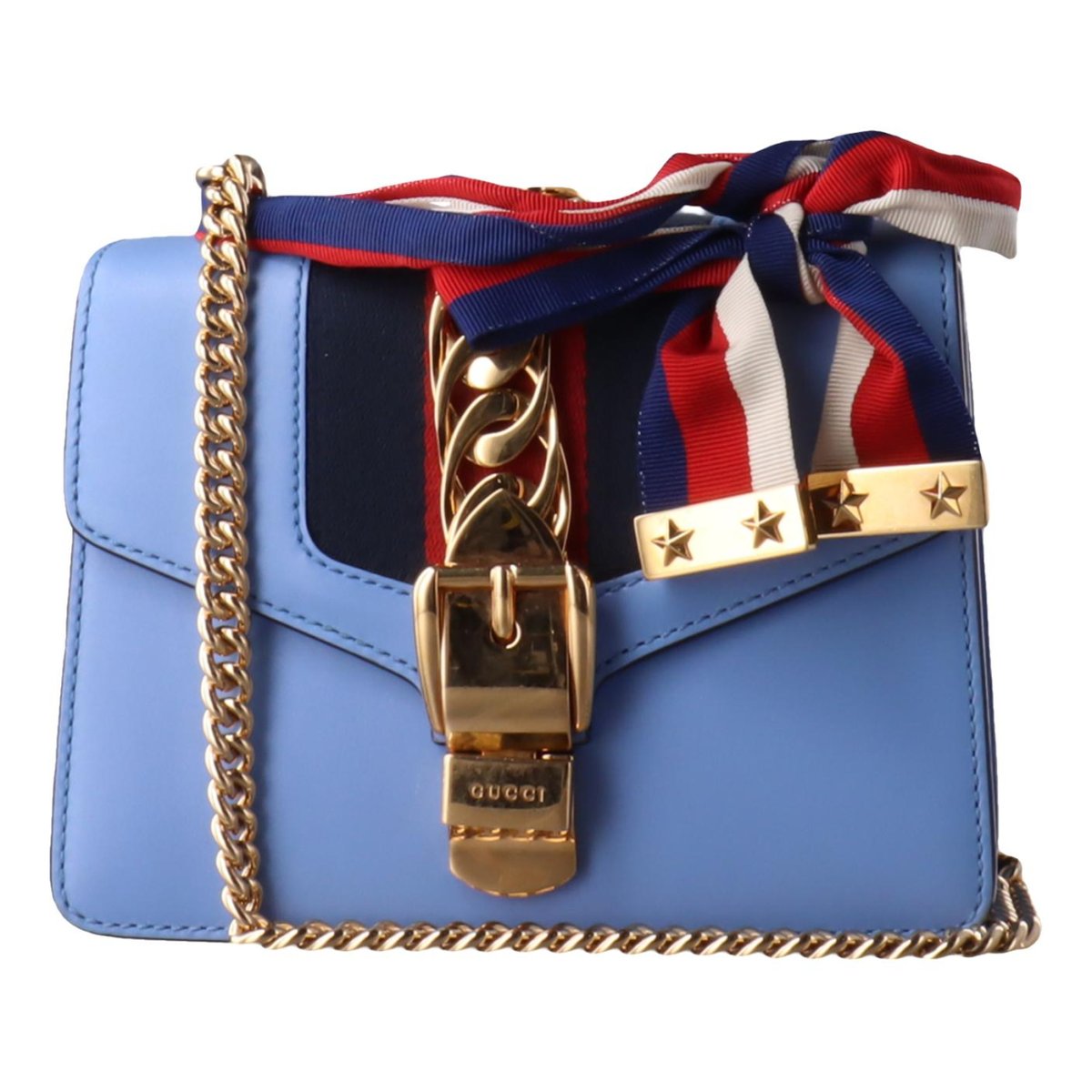 Sylvie Flap Chain leather crossbody bag