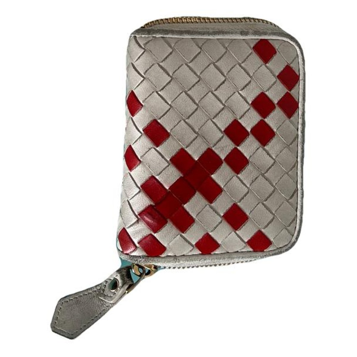 Intrecciato leather wallet