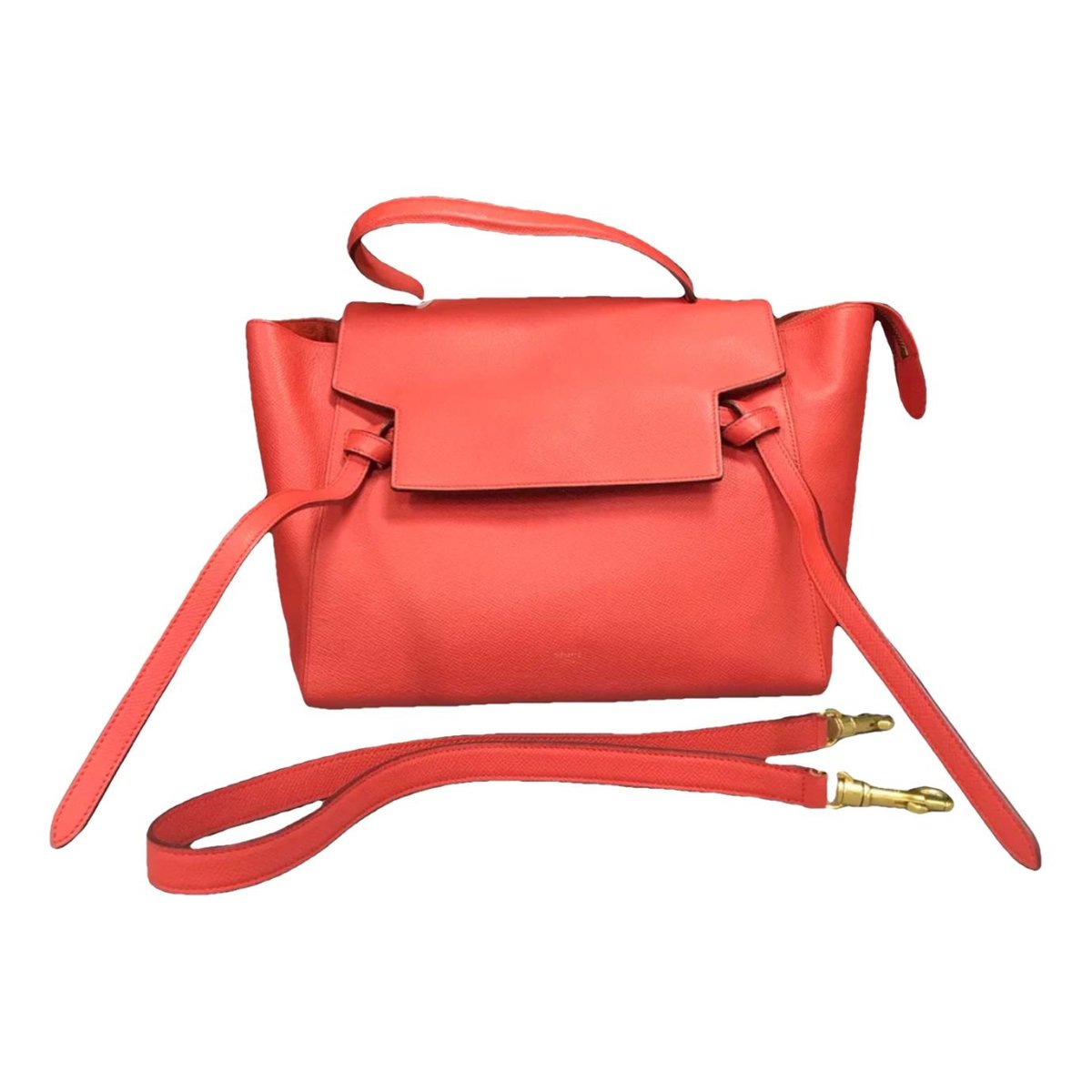 Belt leather handbag