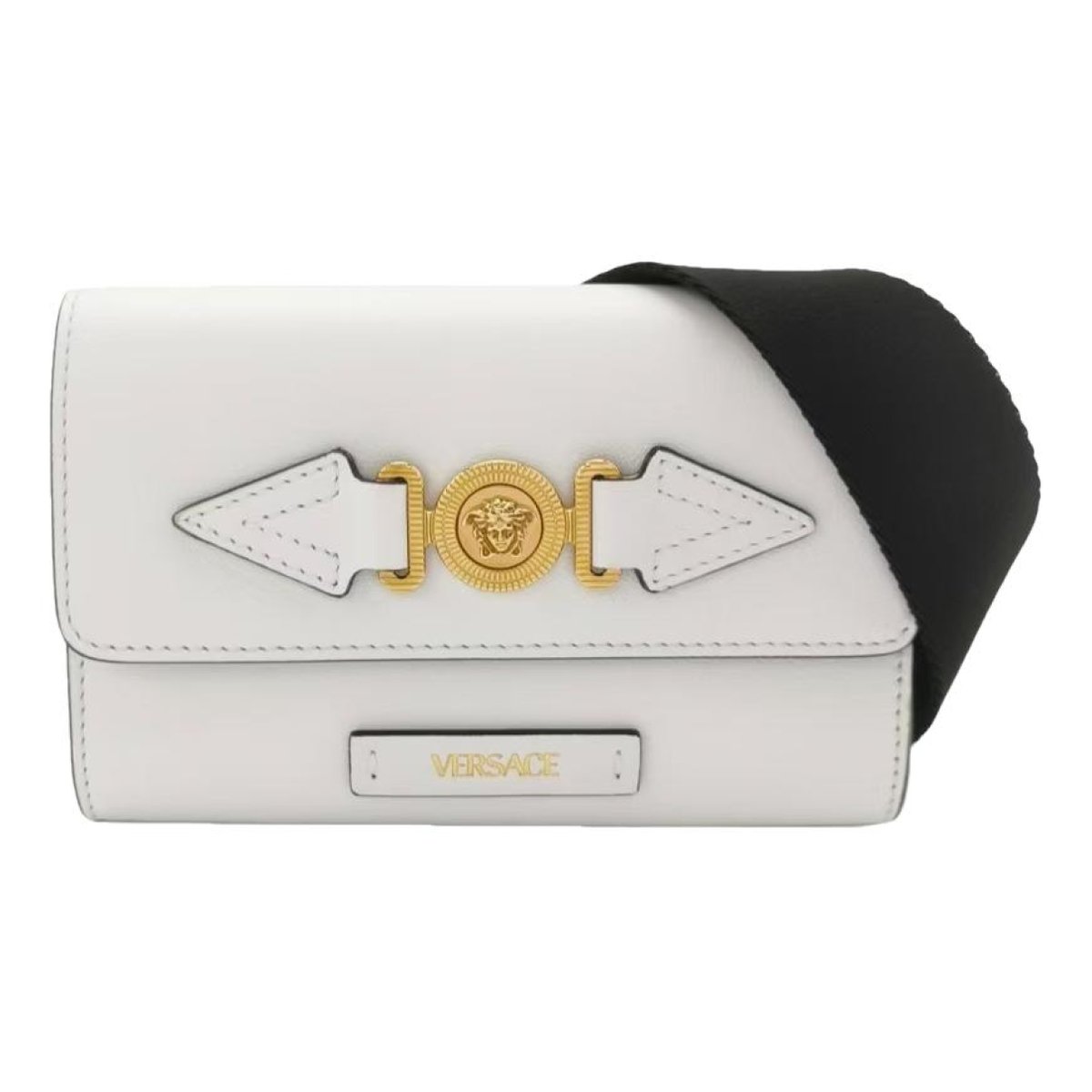 Greca Goddess leather crossbody bag