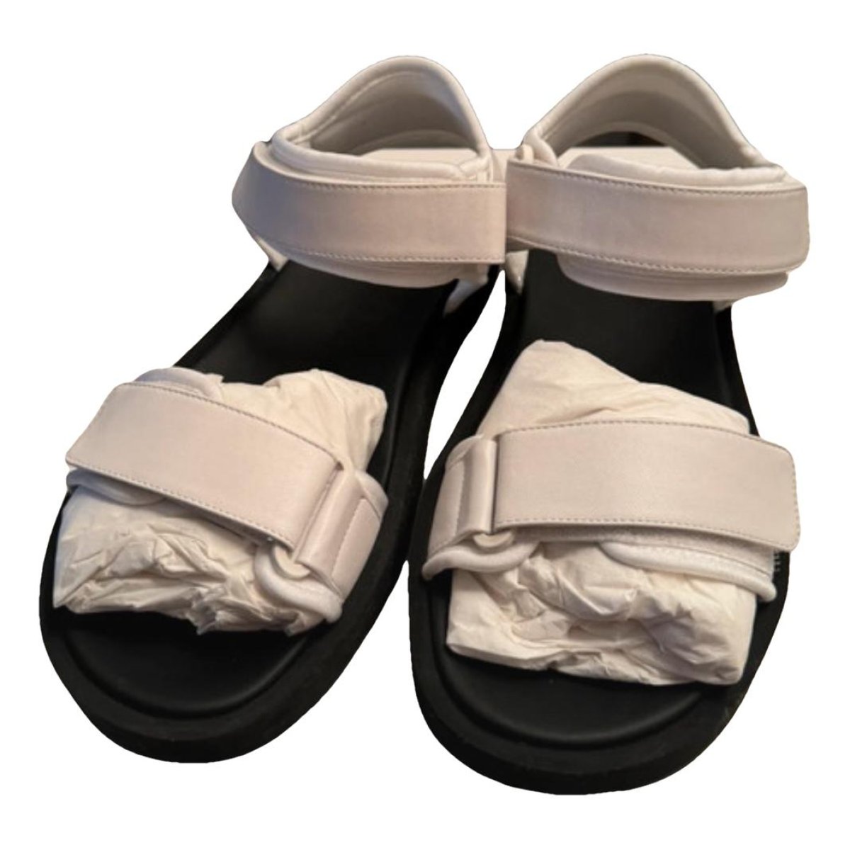 Hook And Loop leather sandals