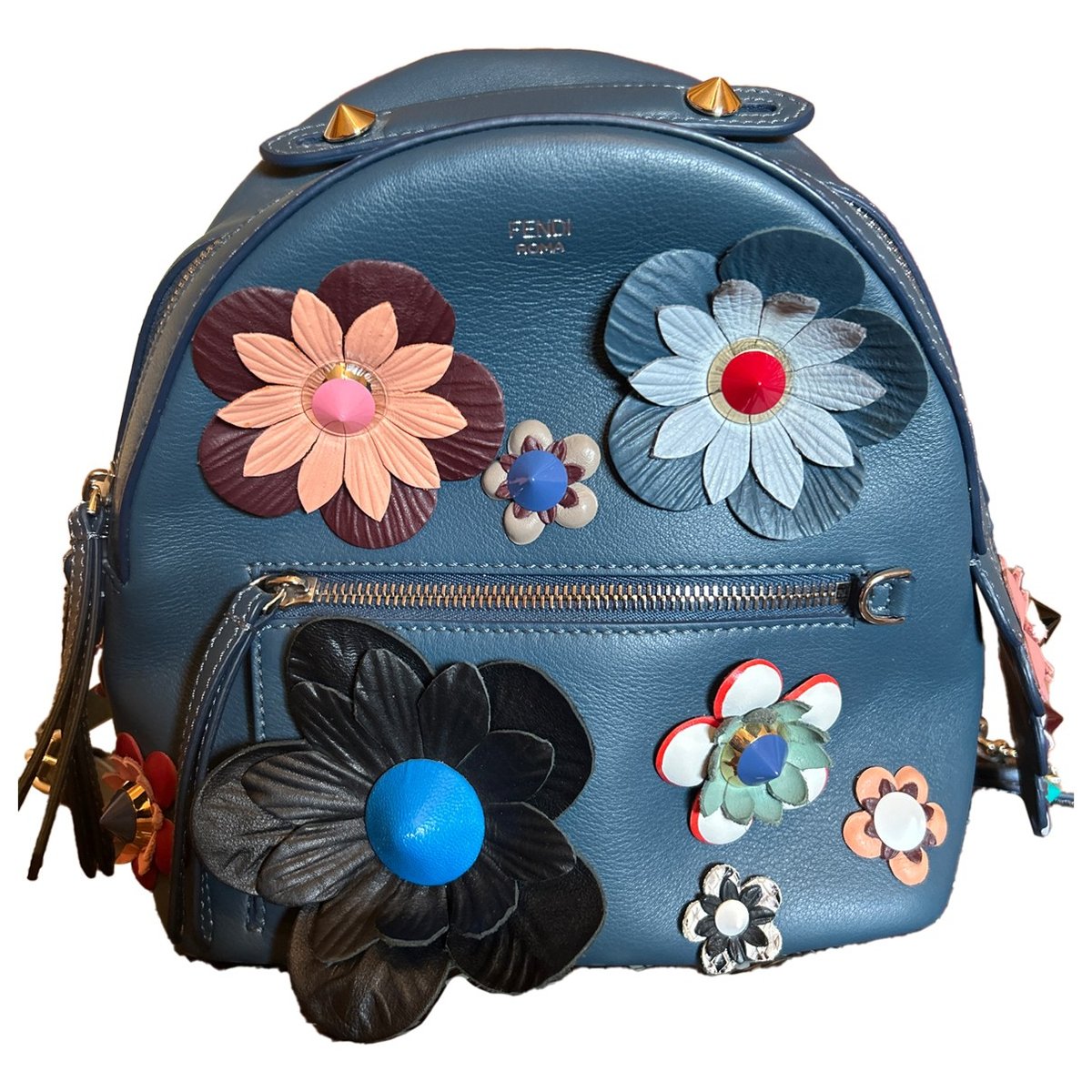 Back to school leather backpack