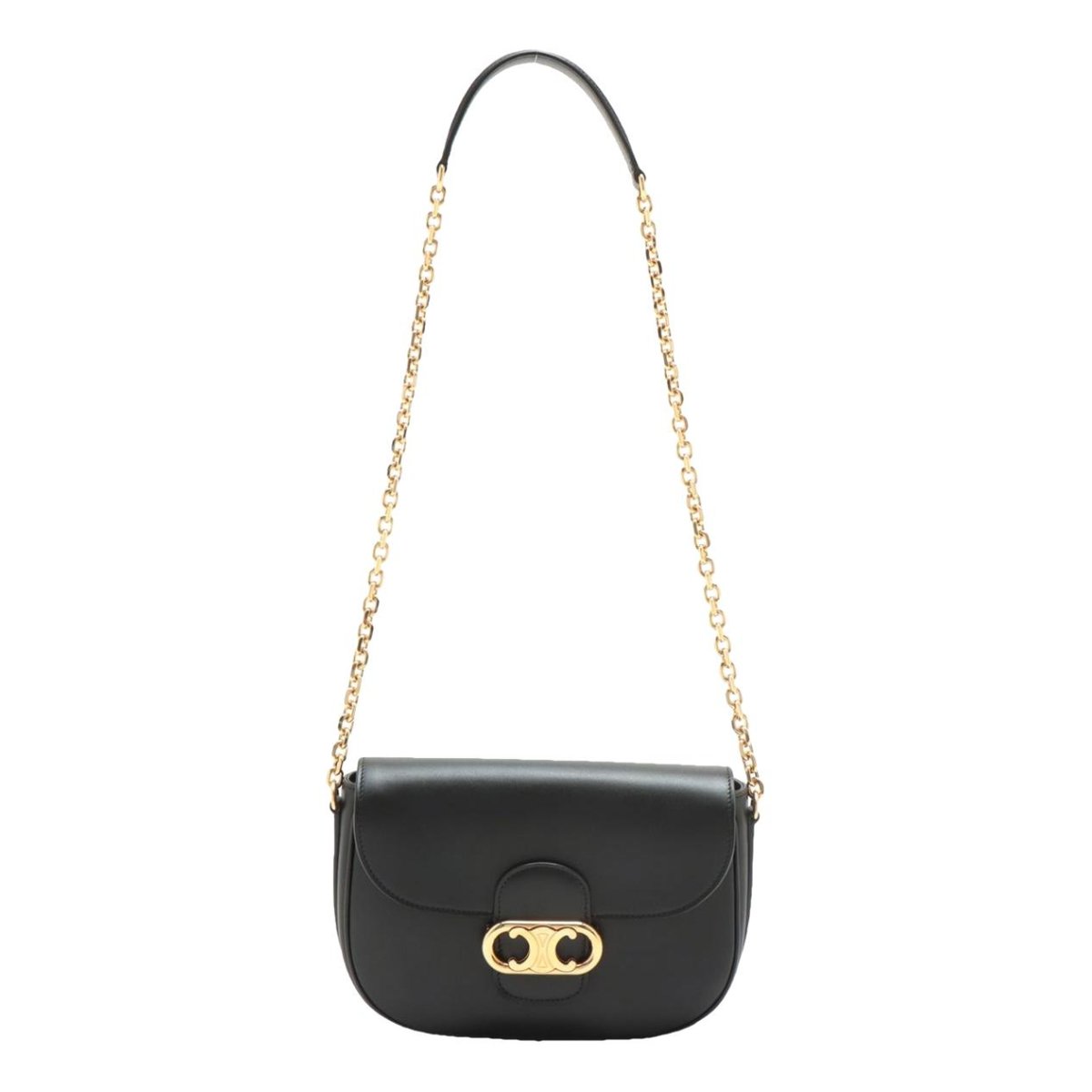Triomphe Maillon Chain leather handbag