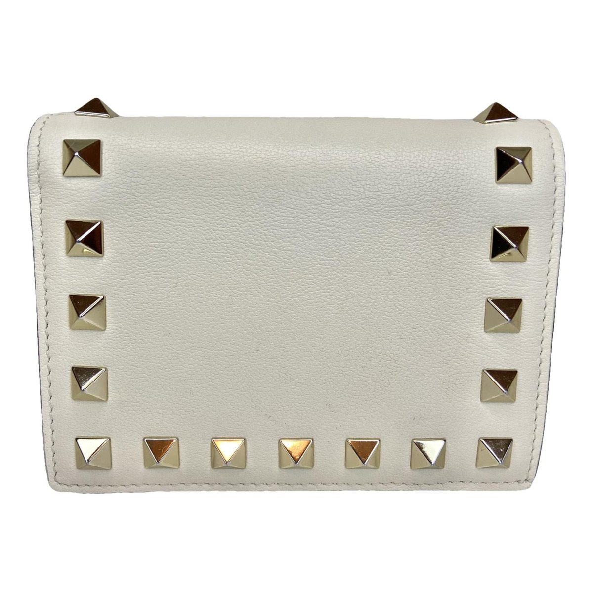 Rockstud leather wallet