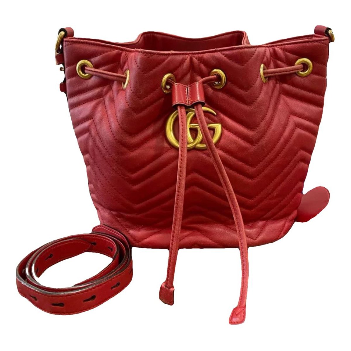 GG Marmont Bucket leather handbag
