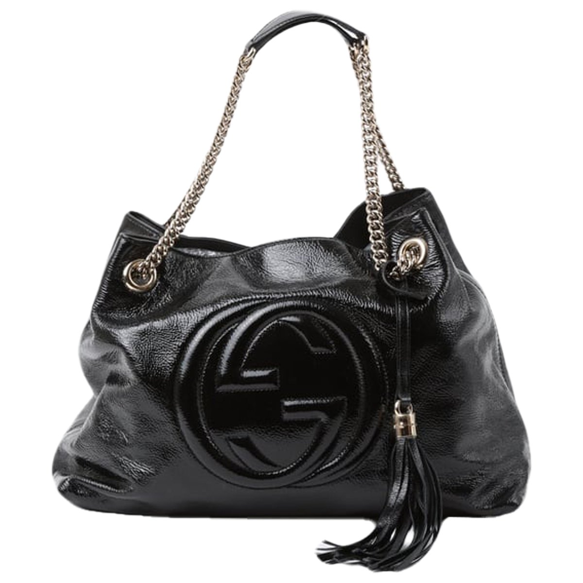 Soho Chain patent leather tote
