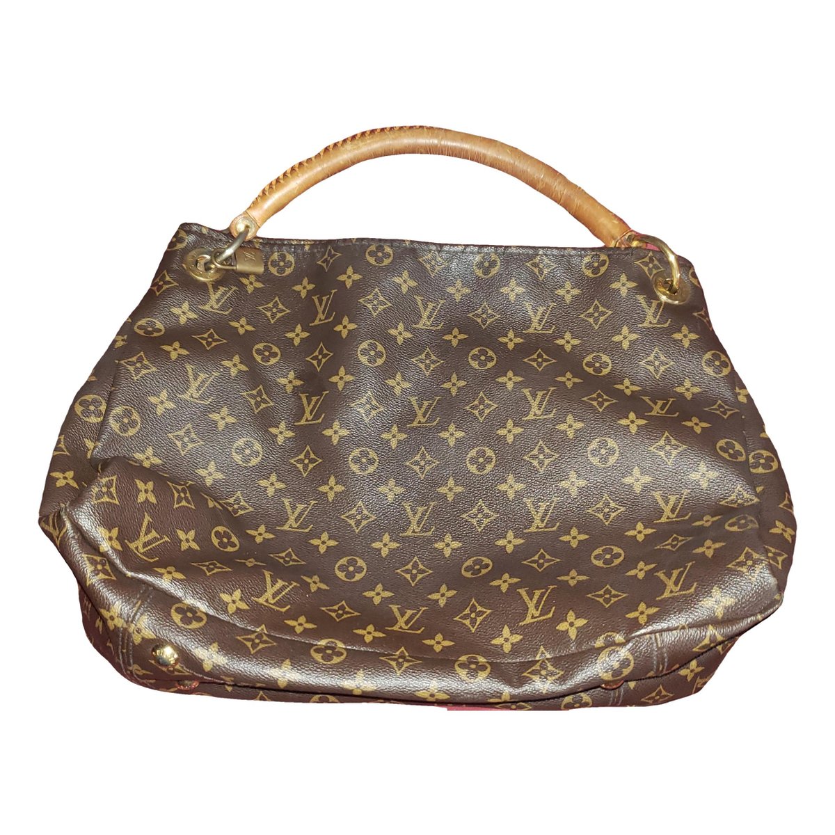 Artsy leather handbag