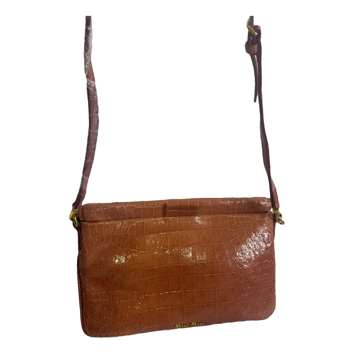 My Miu leather handbag