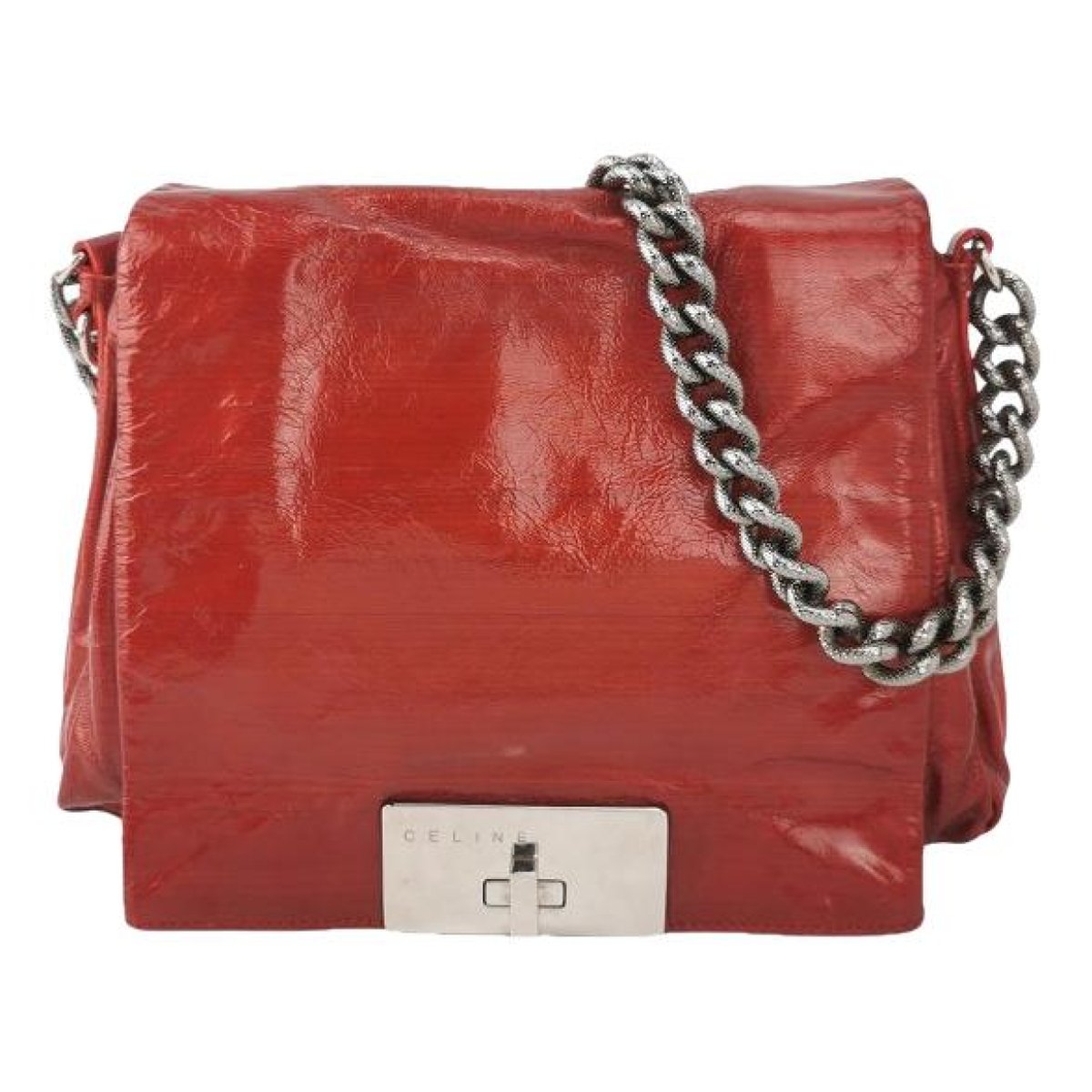 Blade patent leather handbag