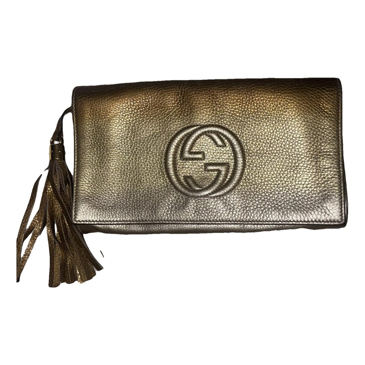 Soho leather clutch bag