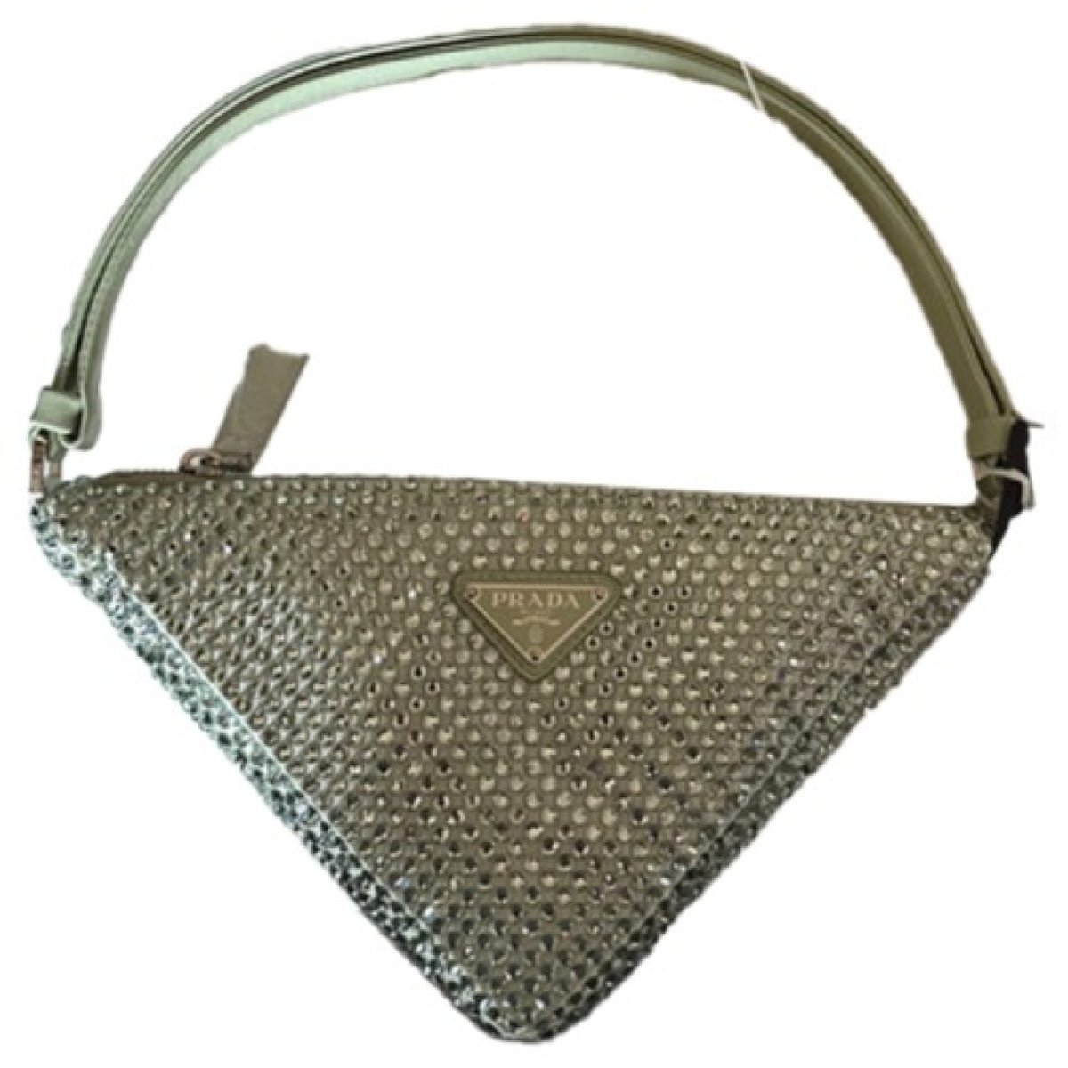Triangle silk handbag
