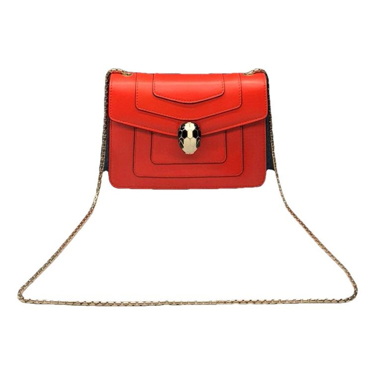 Serpenti leather handbag