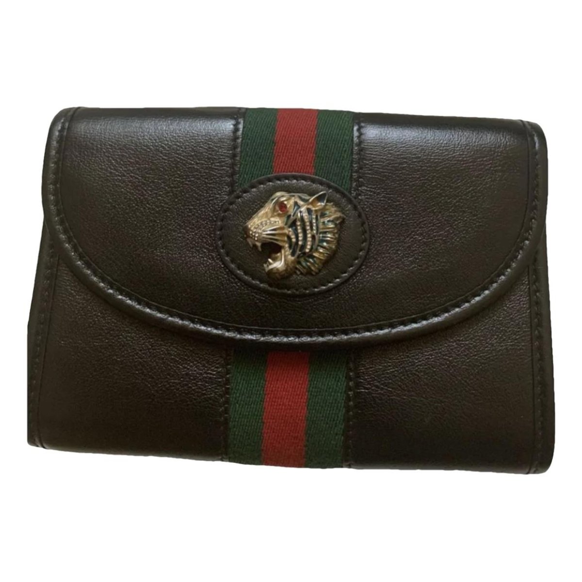 Rajah leather clutch bag