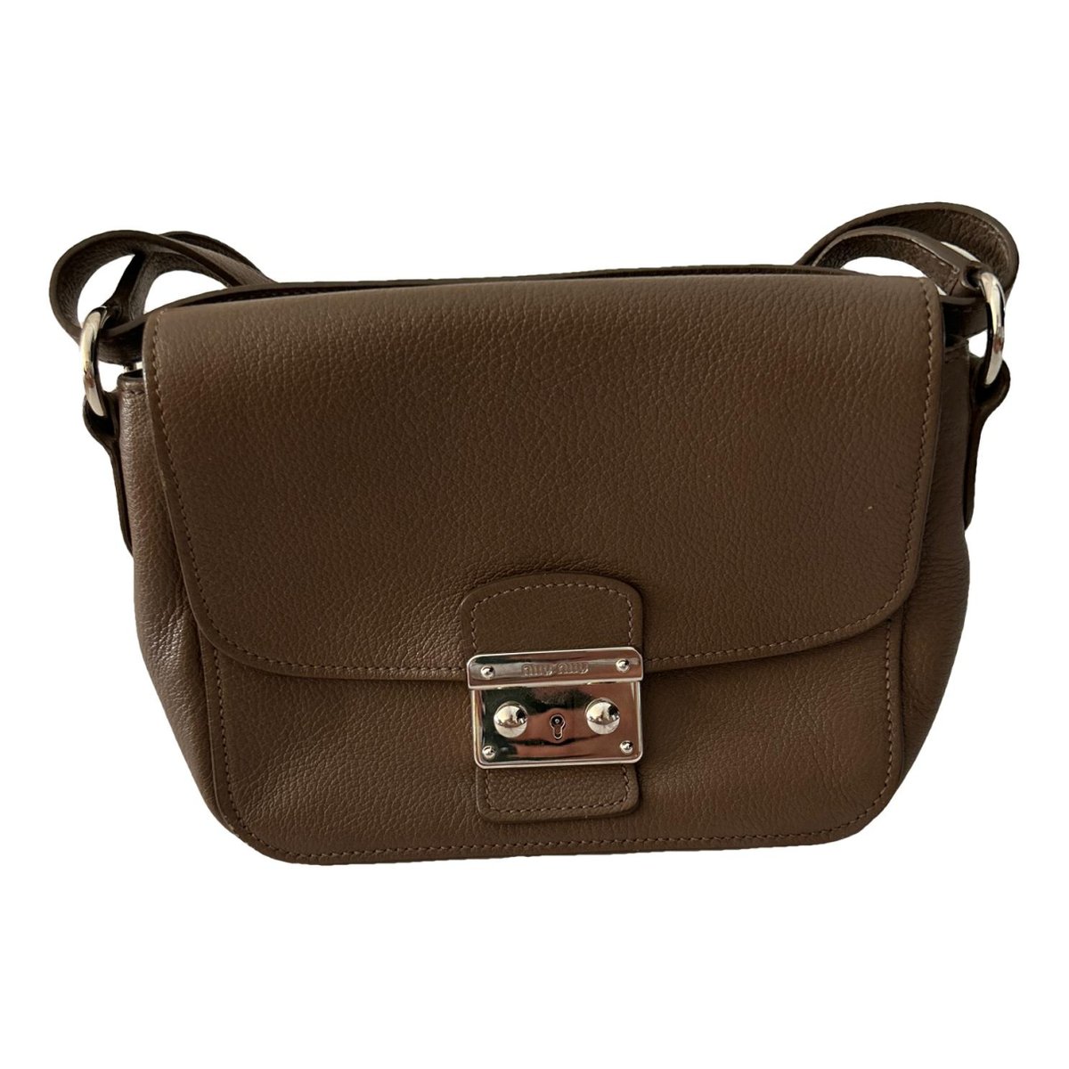 Miu Confidential leather handbag