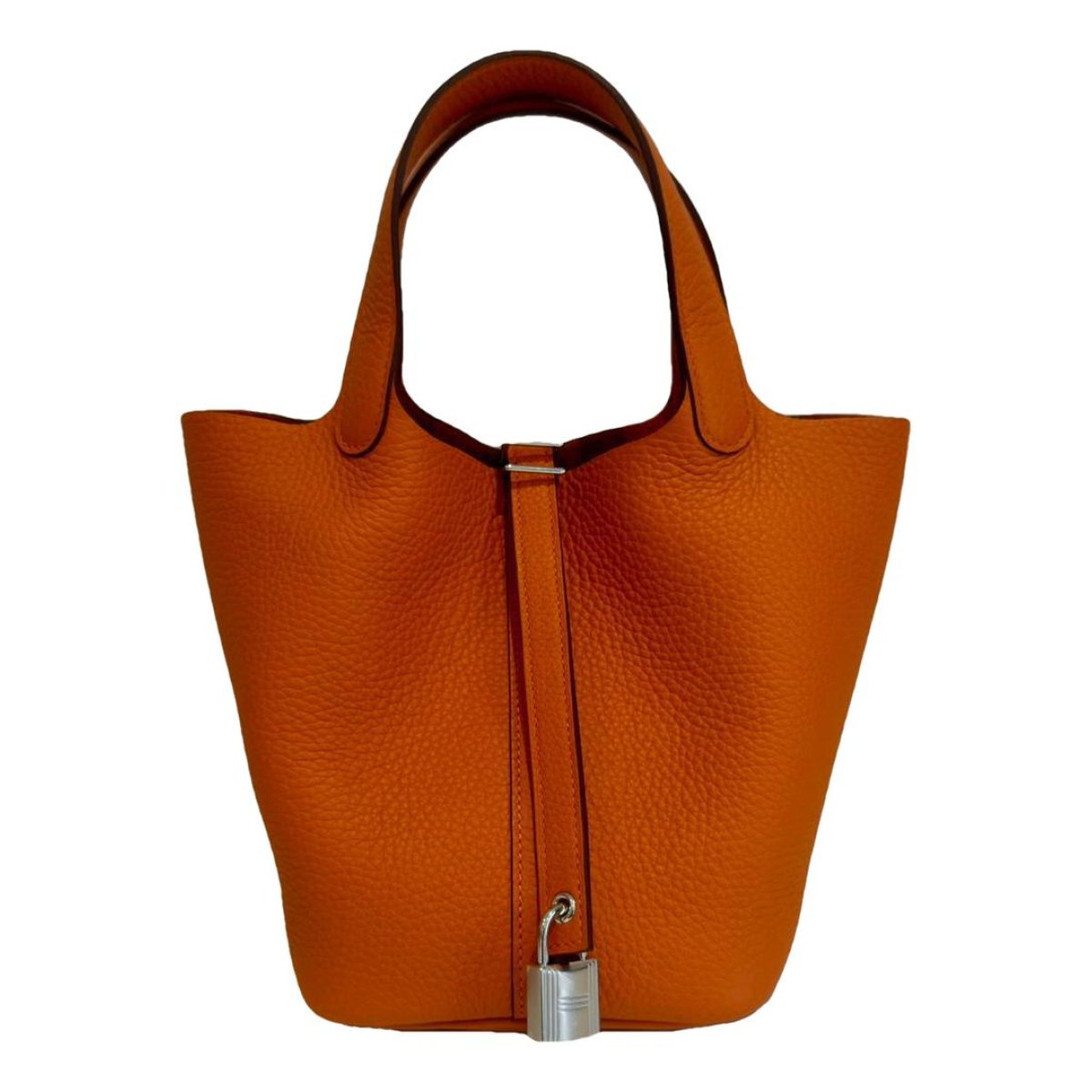 Picotin leather tote