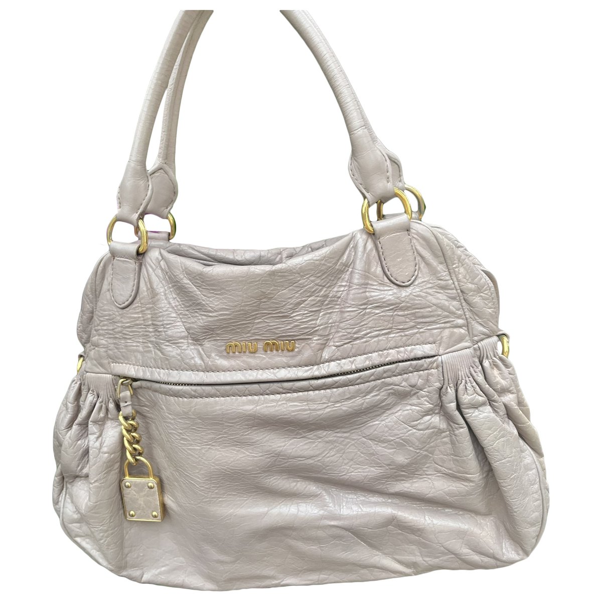 Bow bag leather handbag