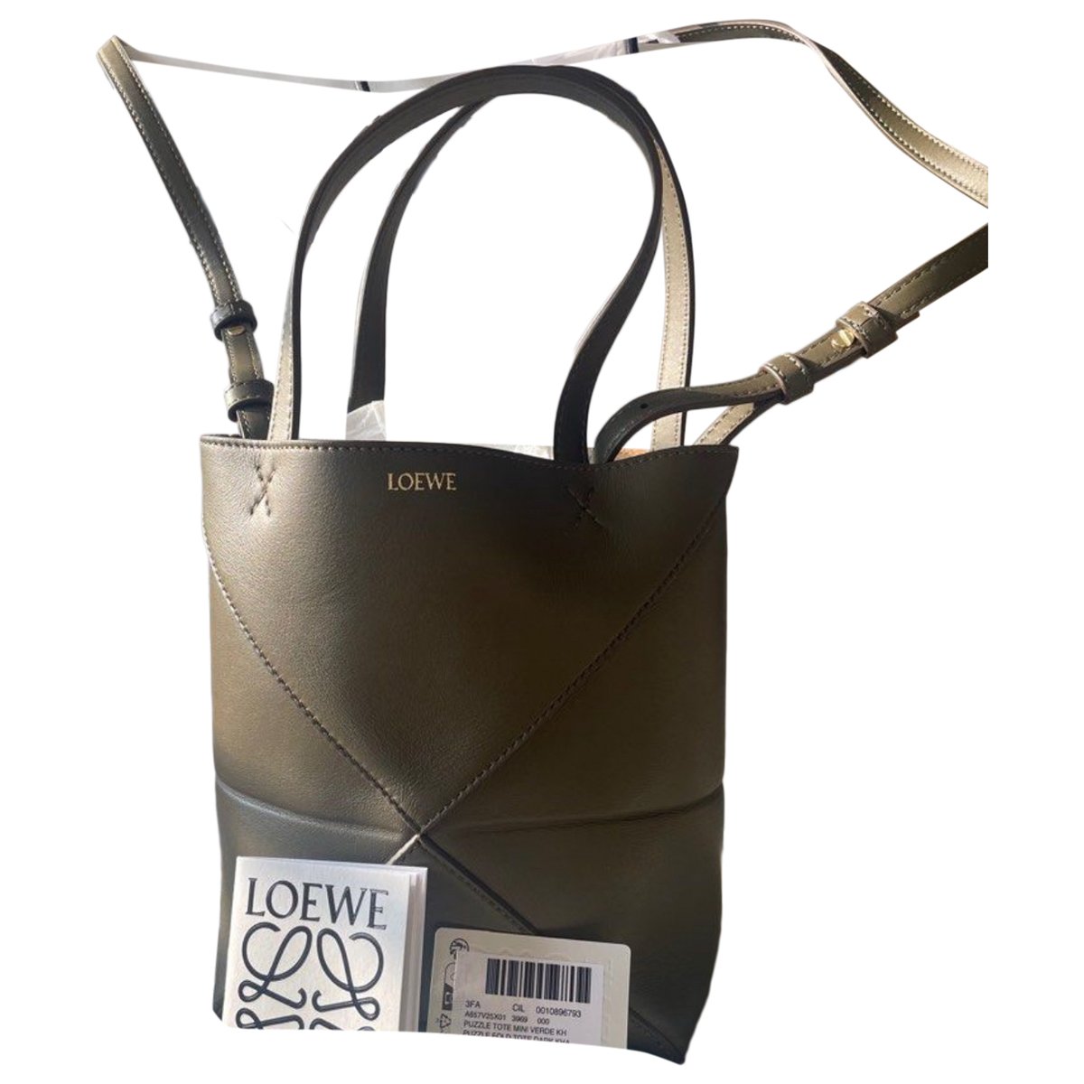 Puzzle Fold leather handbag