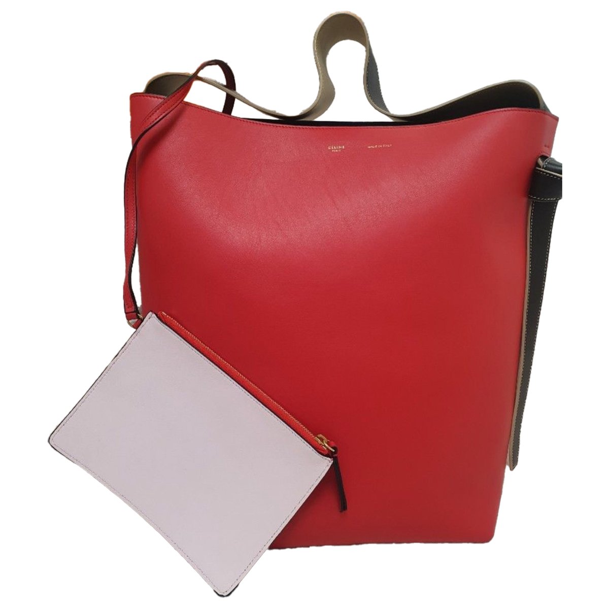 Twisted leather tote