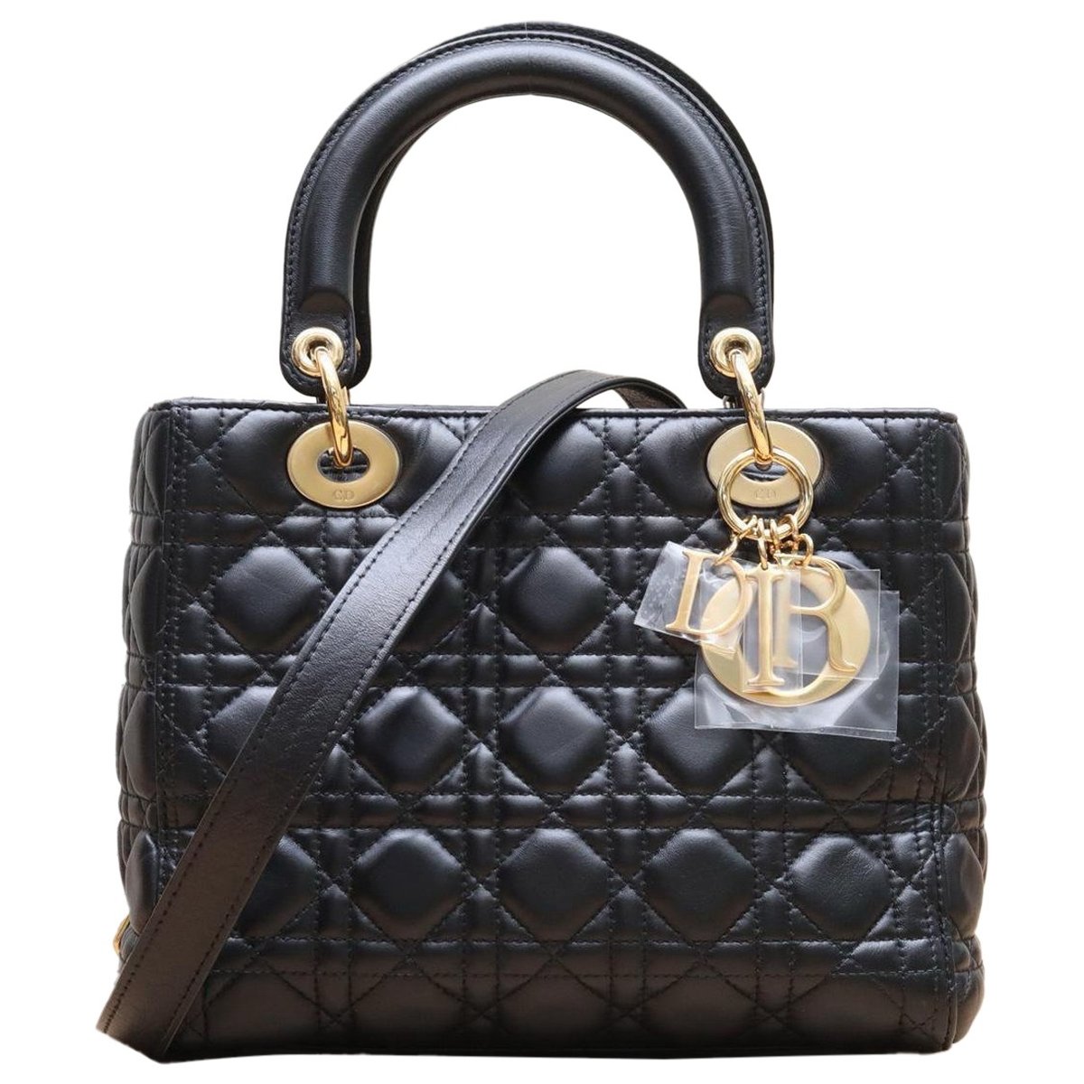 Lady Dior leather handbag
