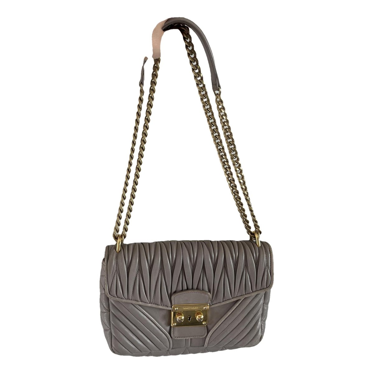 Miu Confidential leather crossbody bag
