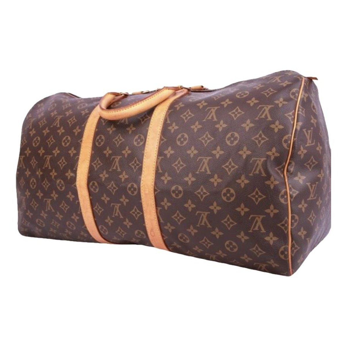 Keepall leather travel bag