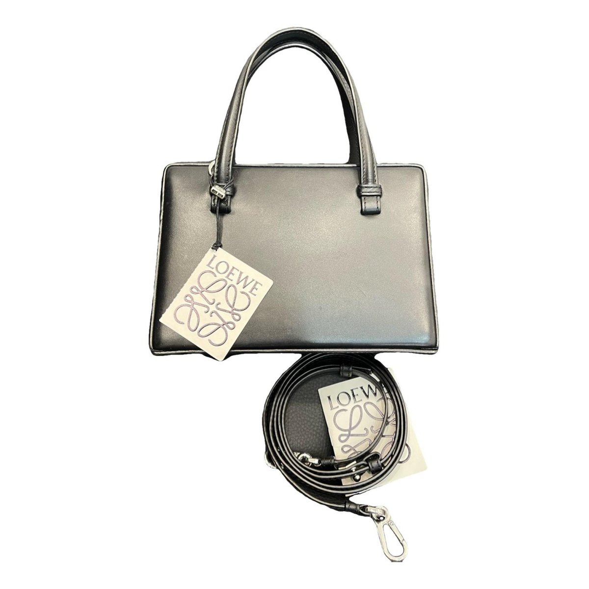Postal leather handbag