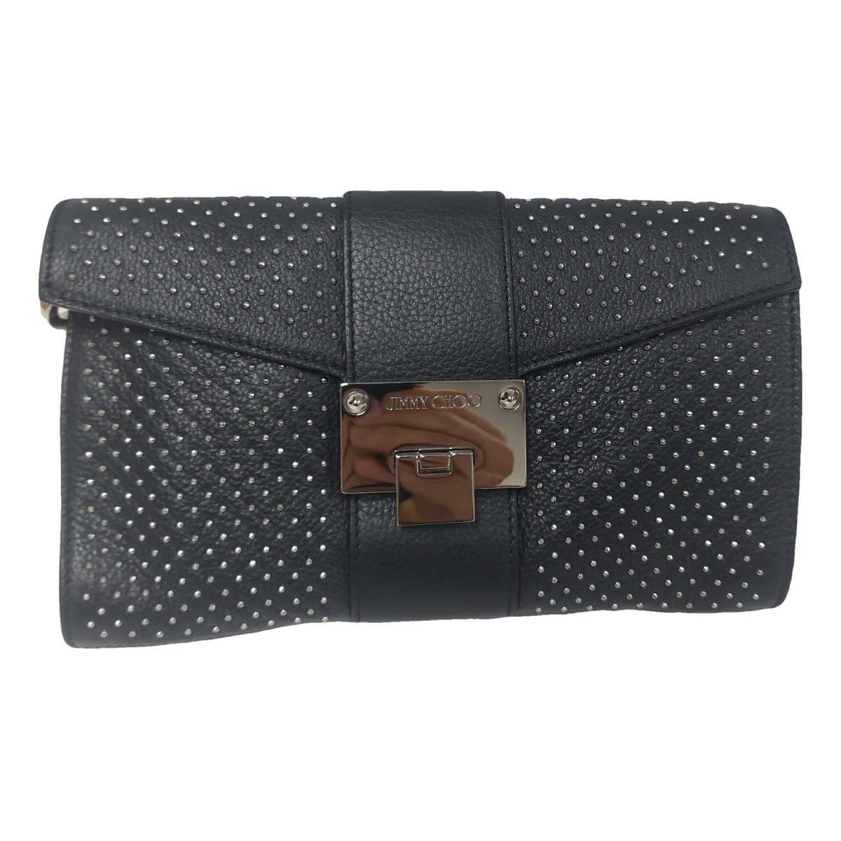 Rebel leather clutch bag