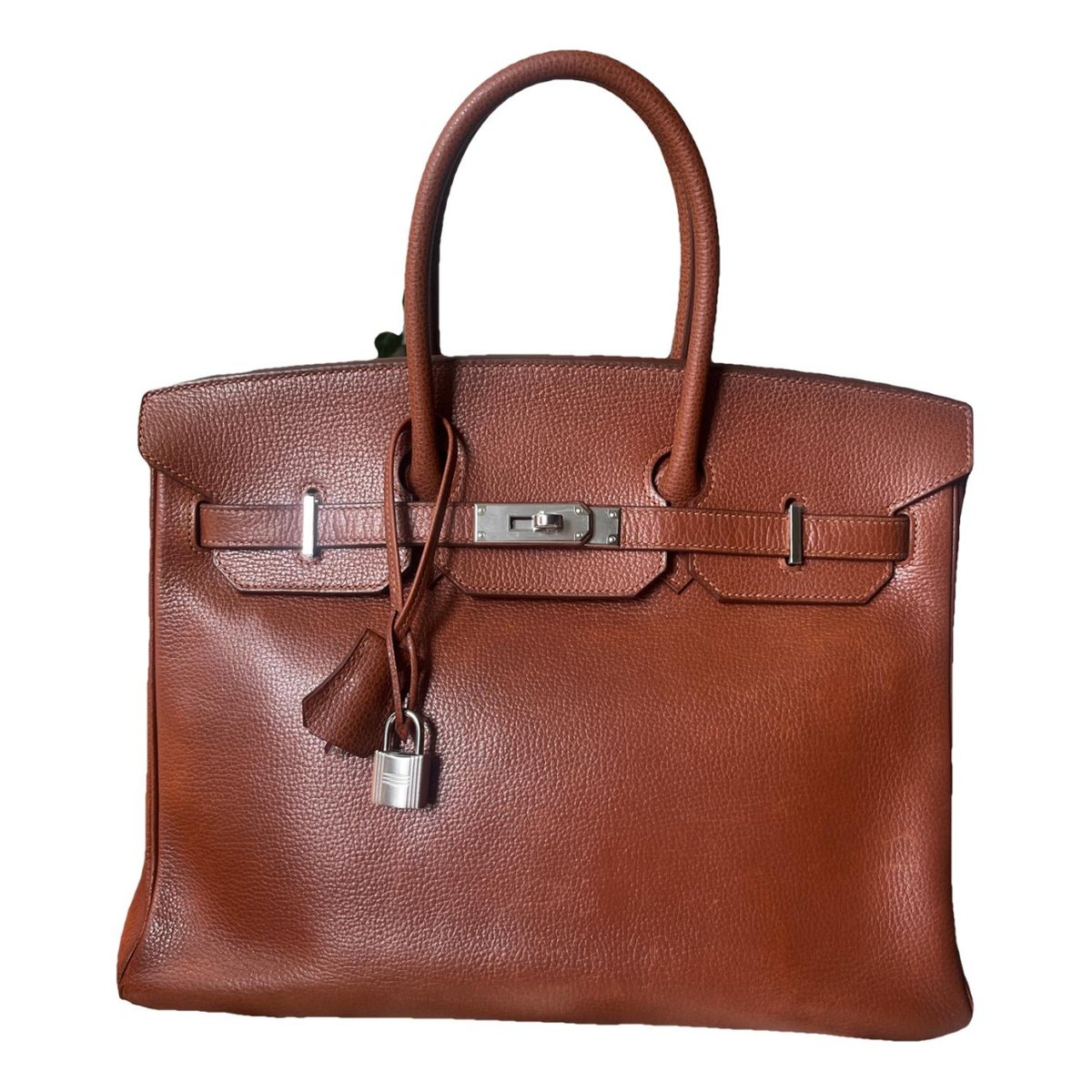 Birkin 35 leather handbag