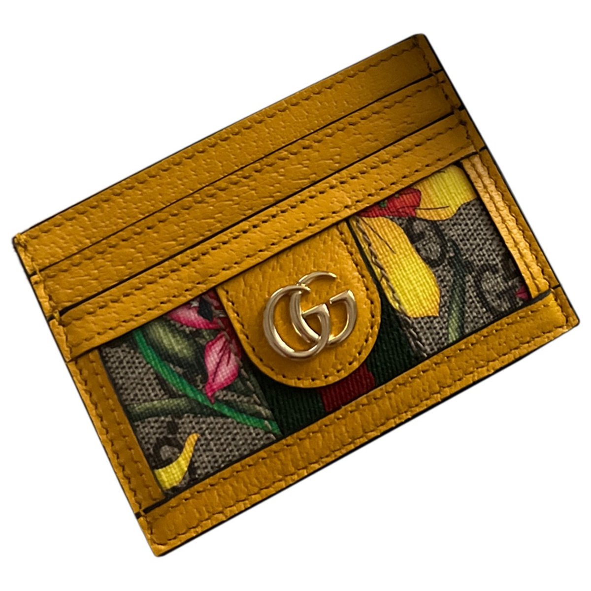 Ophidia leather card wallet