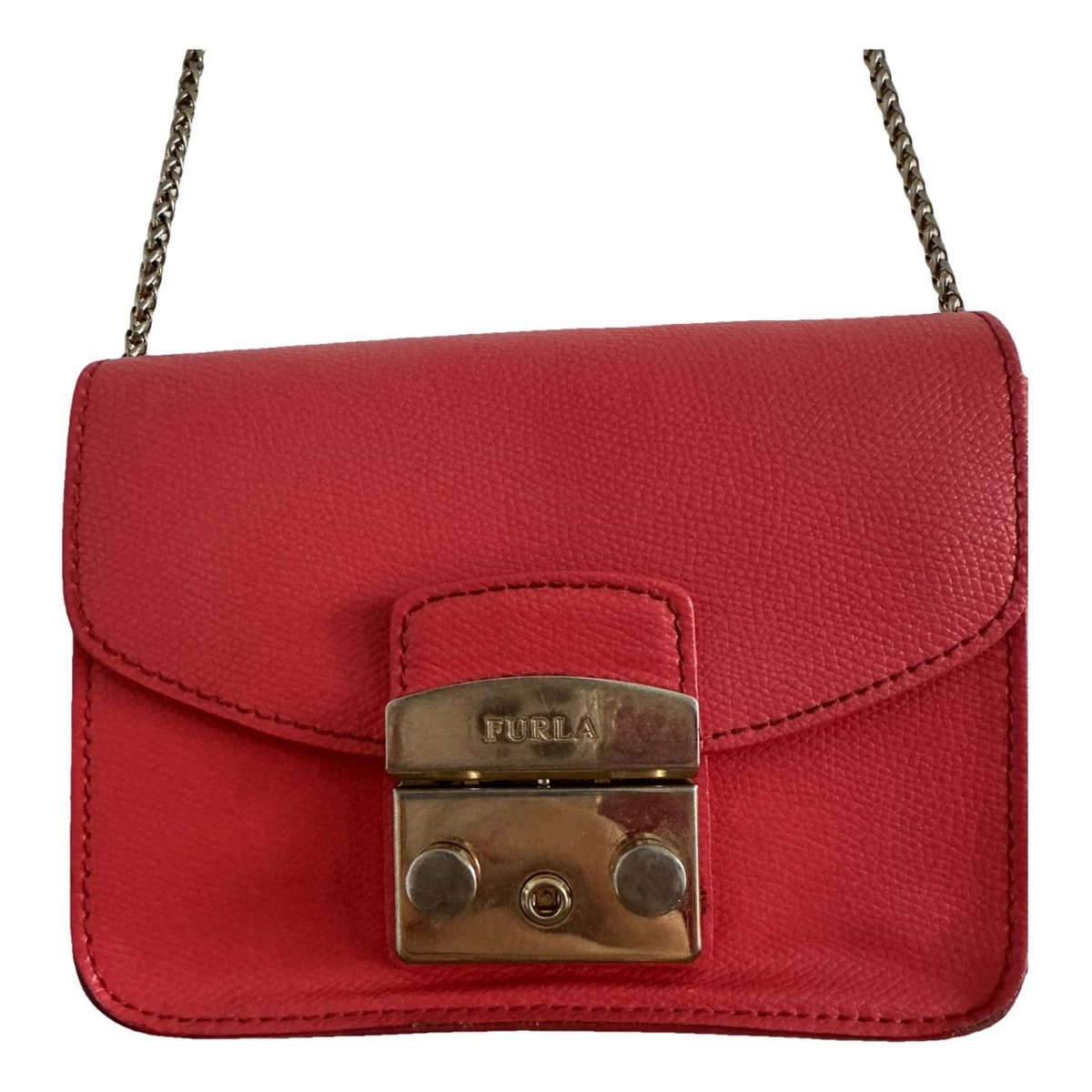 Metropolis leather clutch bag