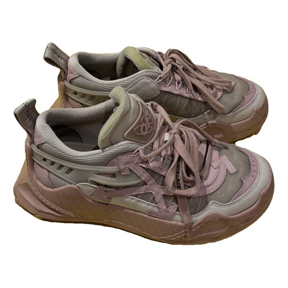 Odsy-1000 leather trainers