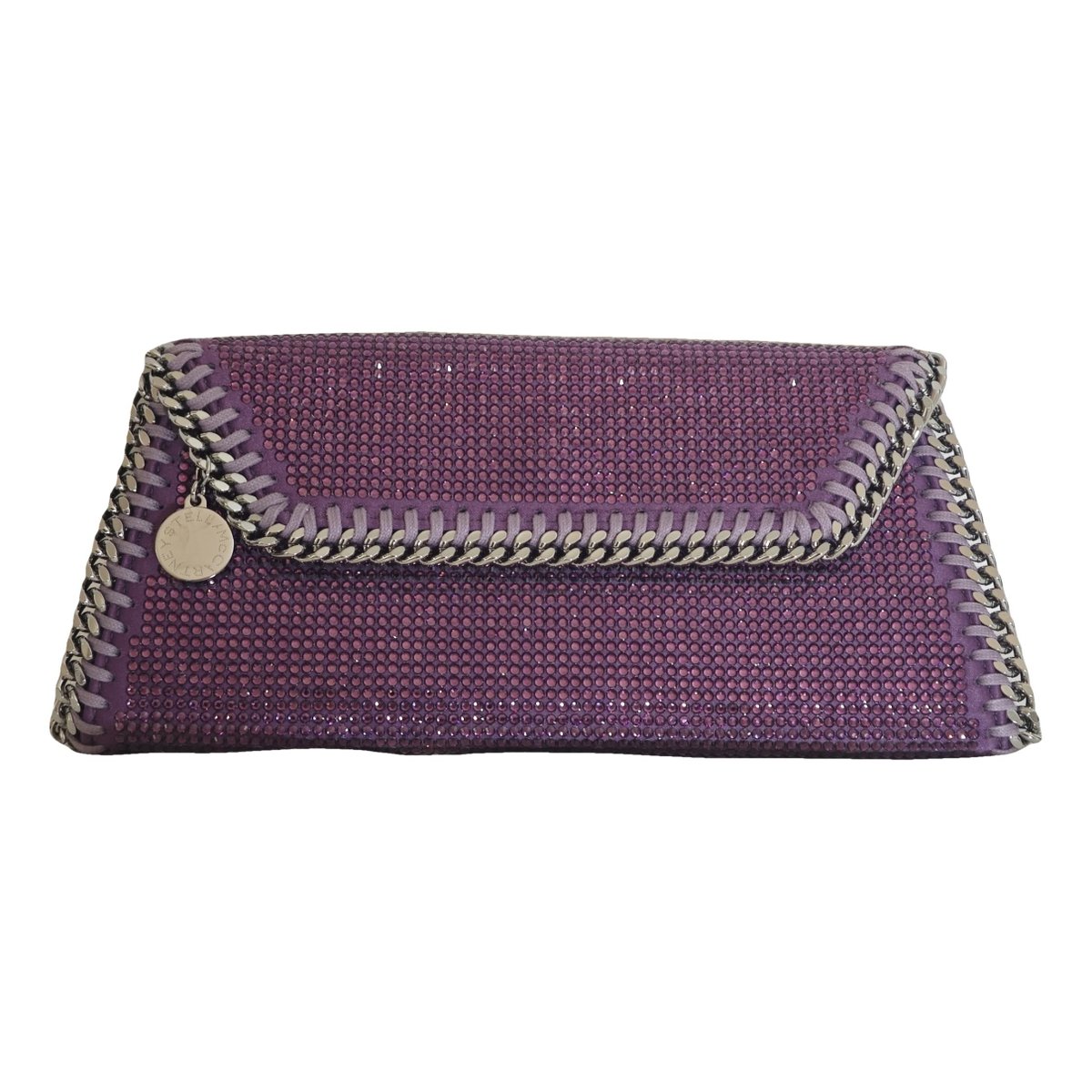 Falabella glitter clutch bag