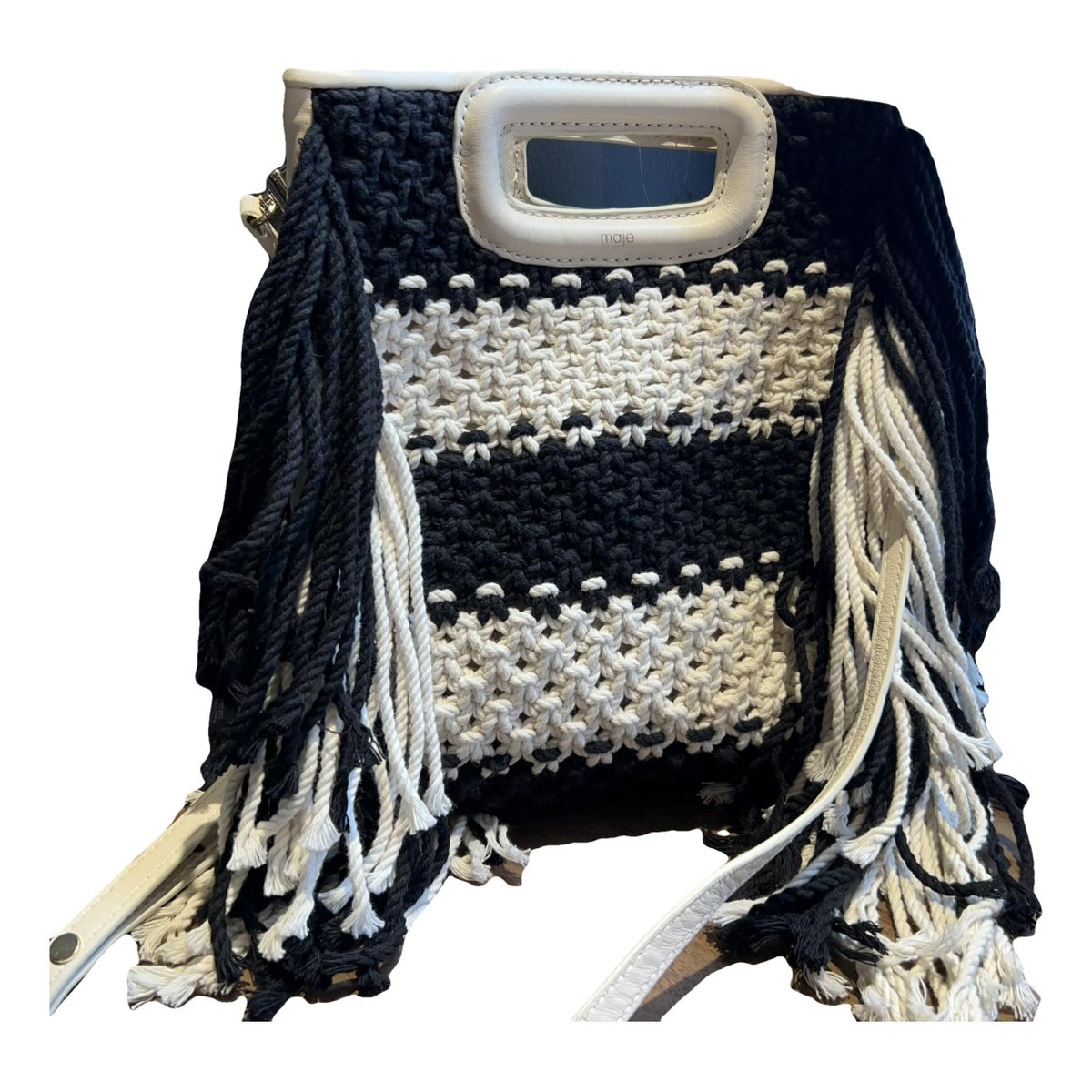 Sac M leather handbag