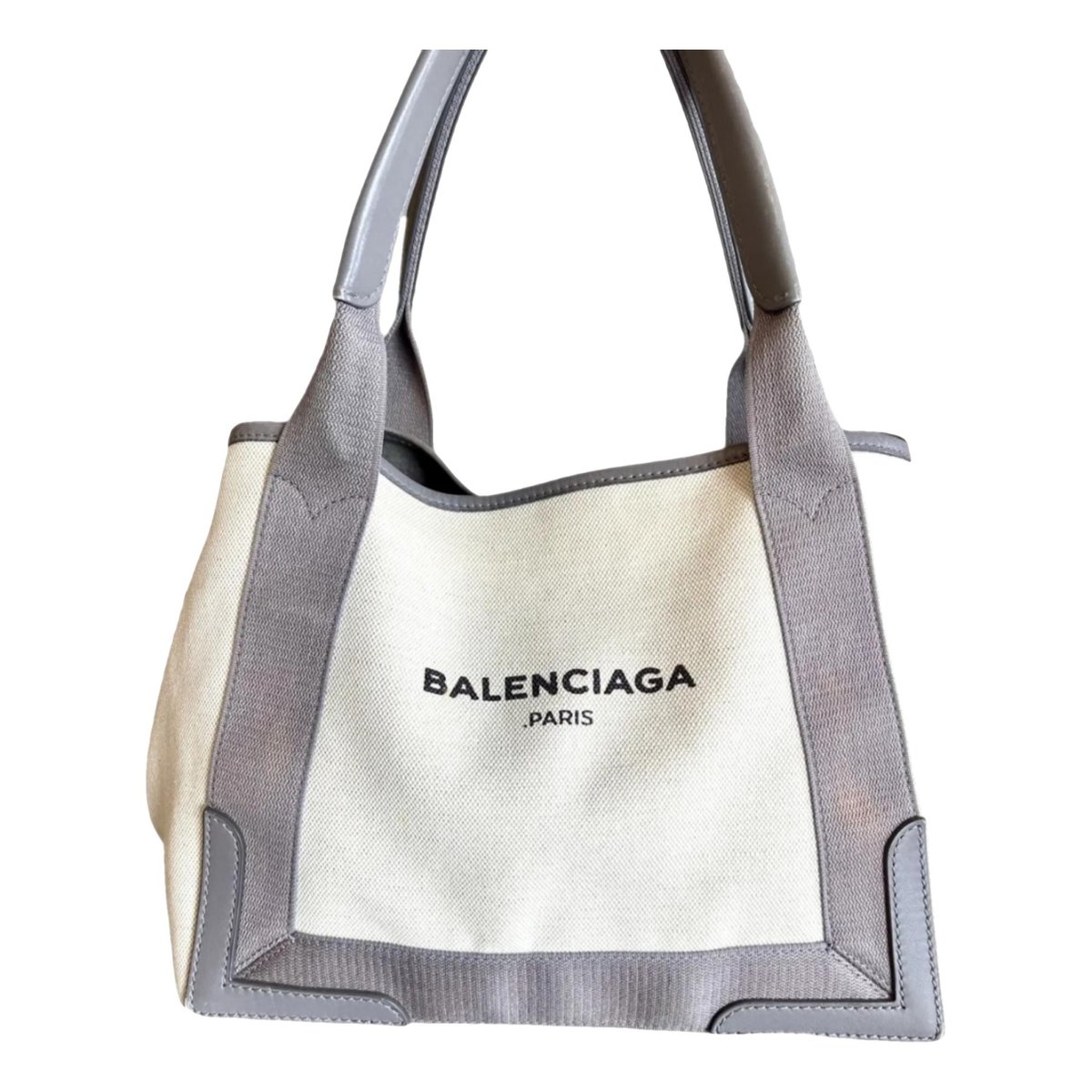 Navy cabas cloth tote