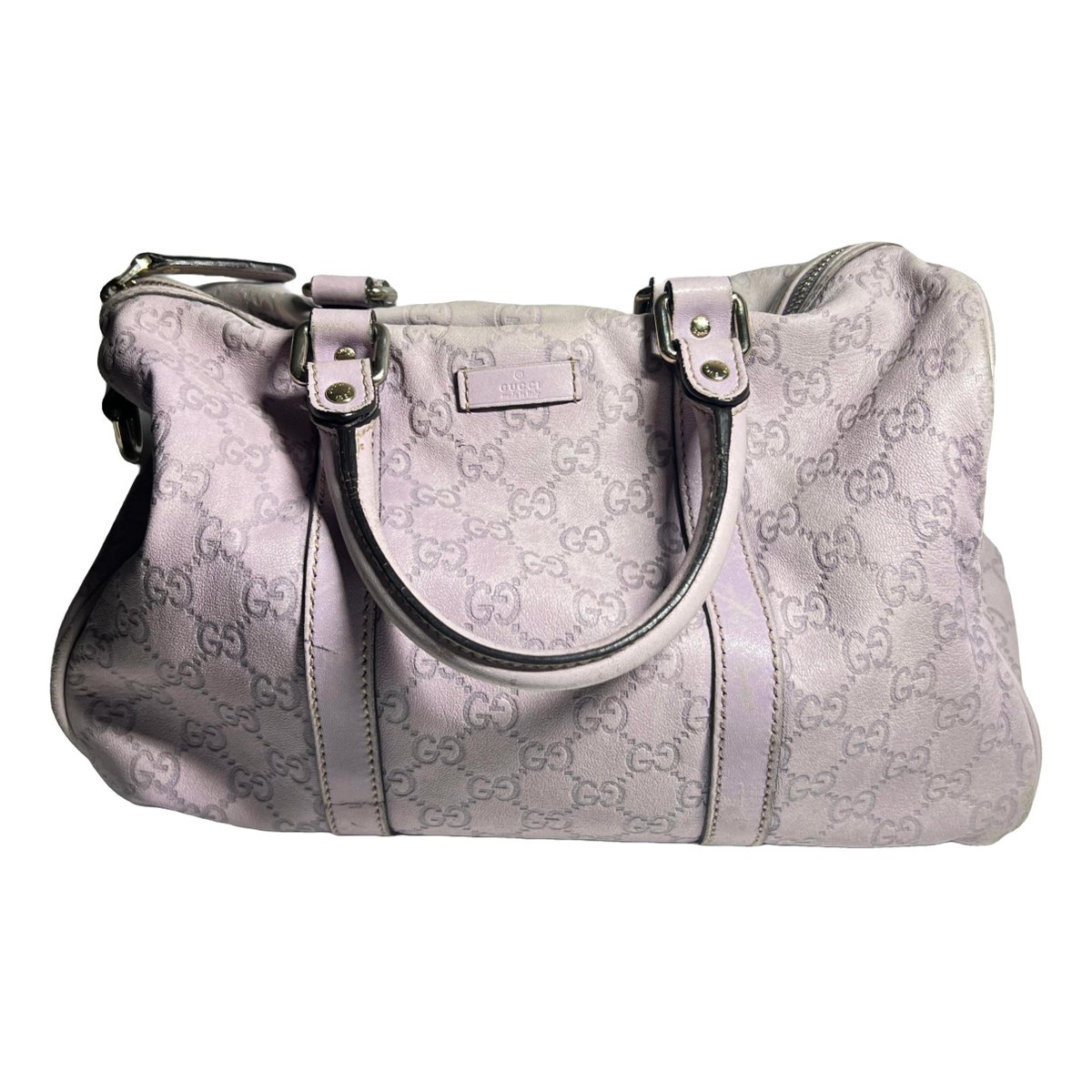 Boston leather bowling bag