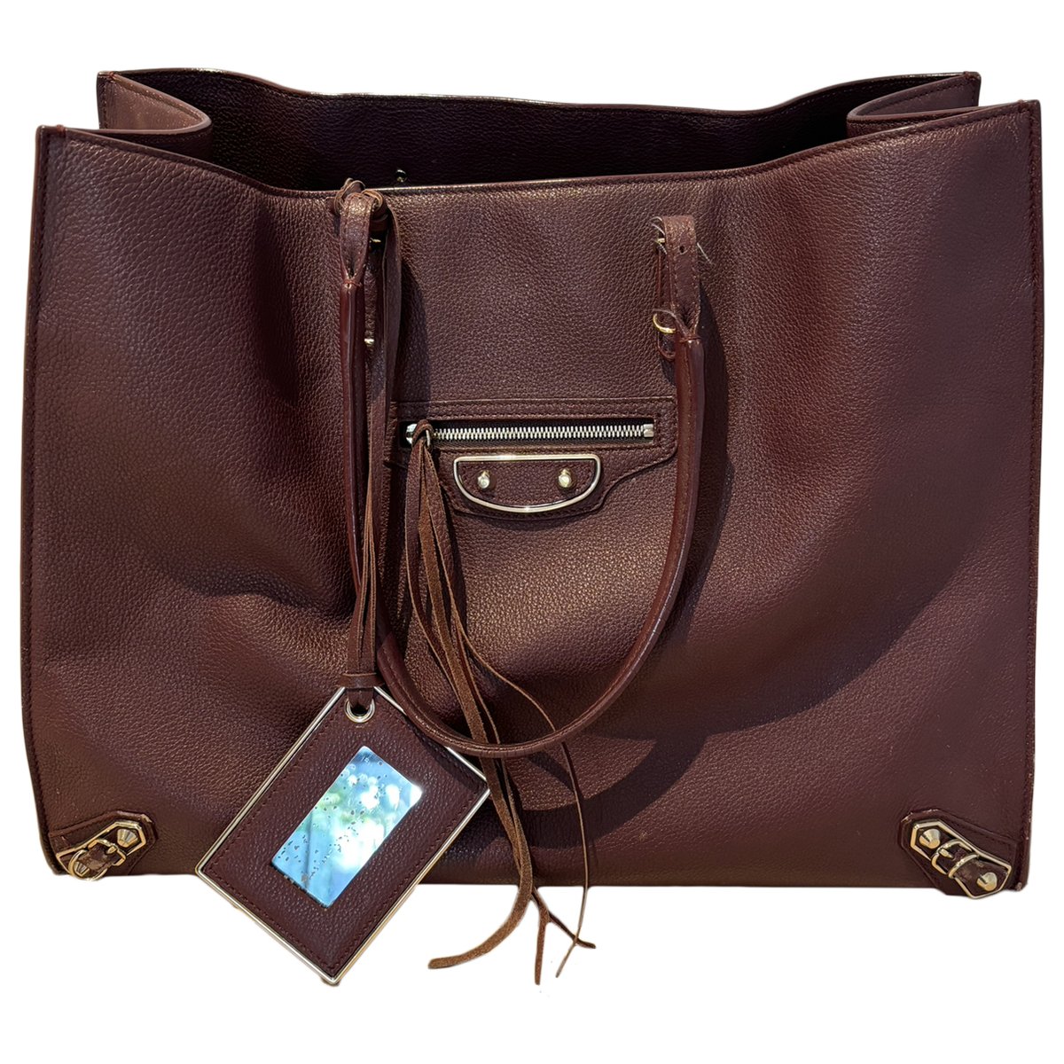 Papier leather tote