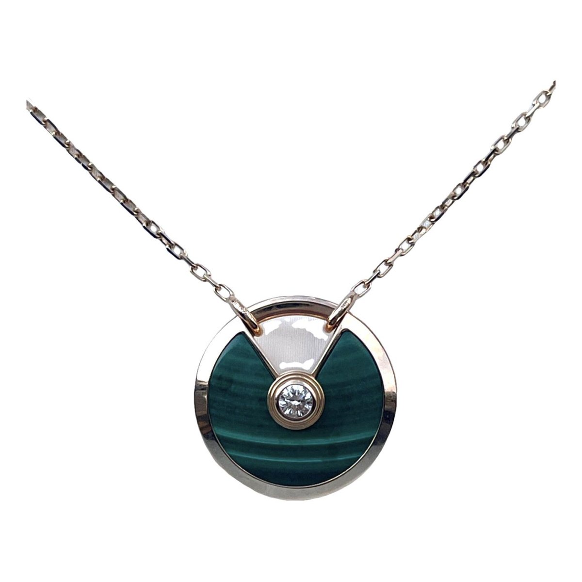 Amulette pink gold necklace