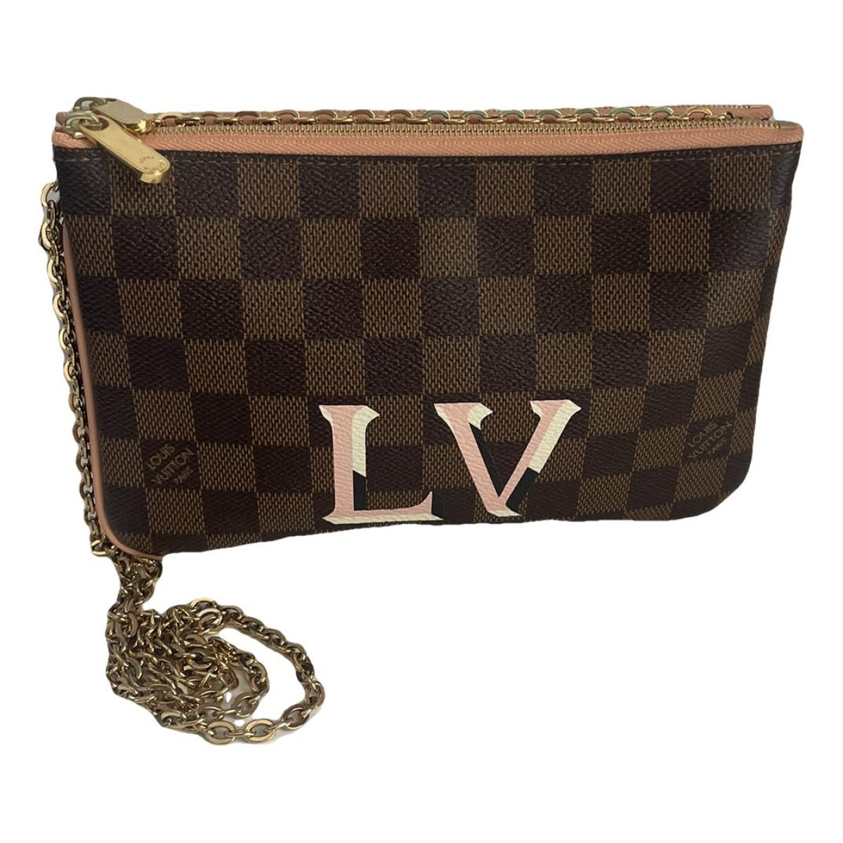 Double zip cloth crossbody bag