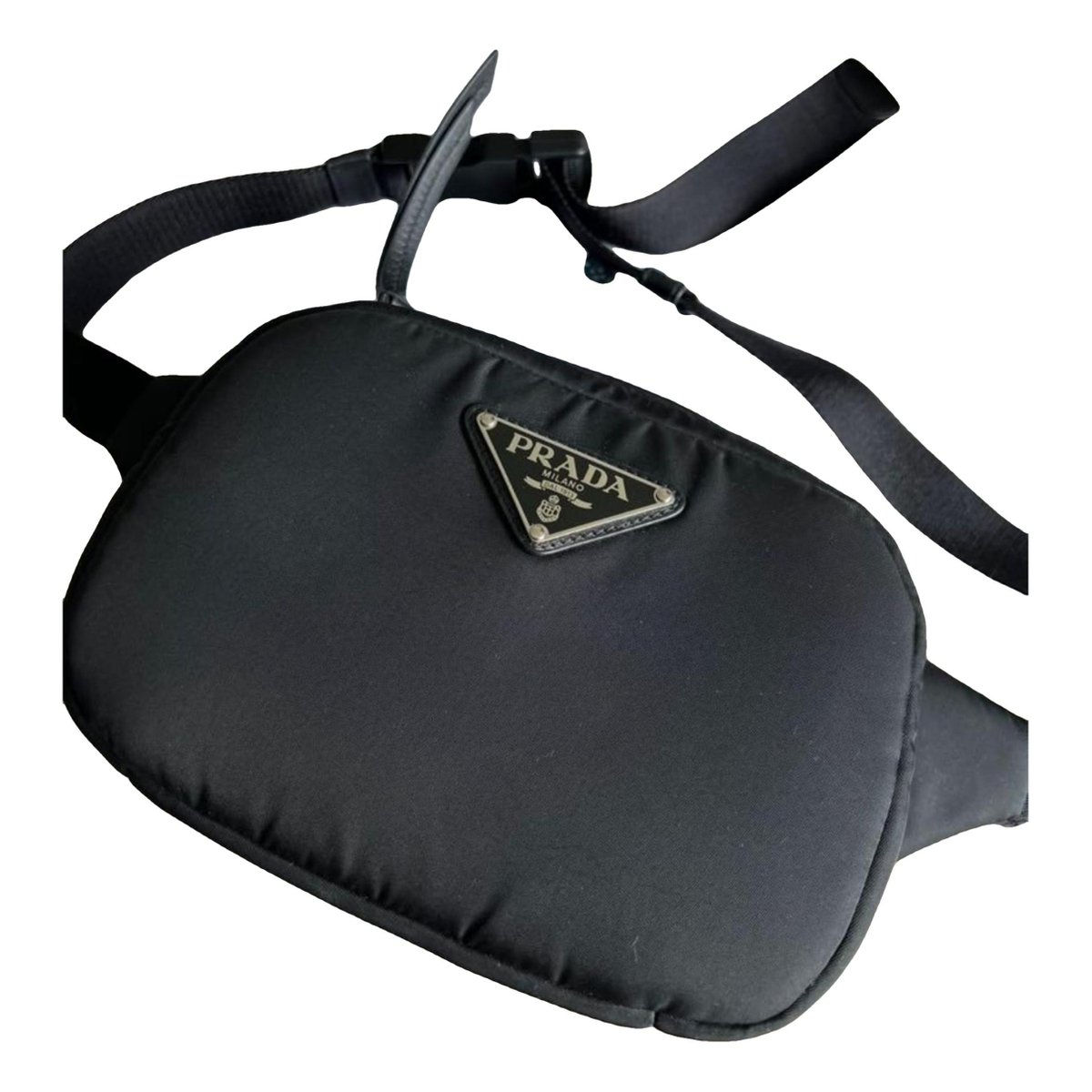 Triangle cloth crossbody bag